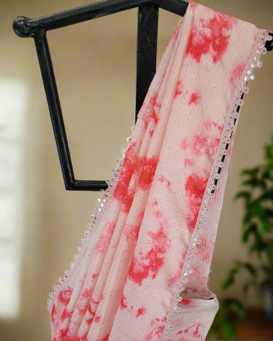 Pink Anita Chinnon Saree