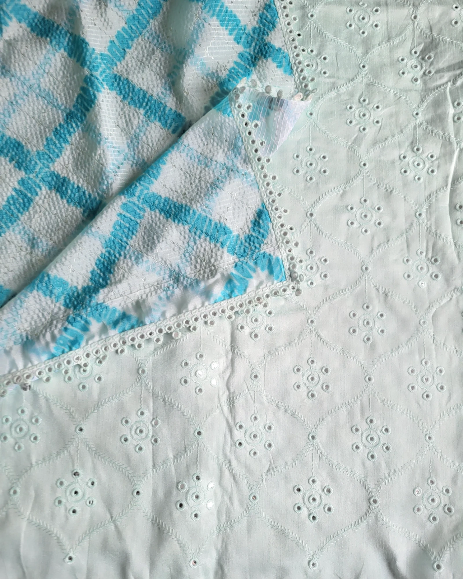 Blue Anita Chinnon Saree