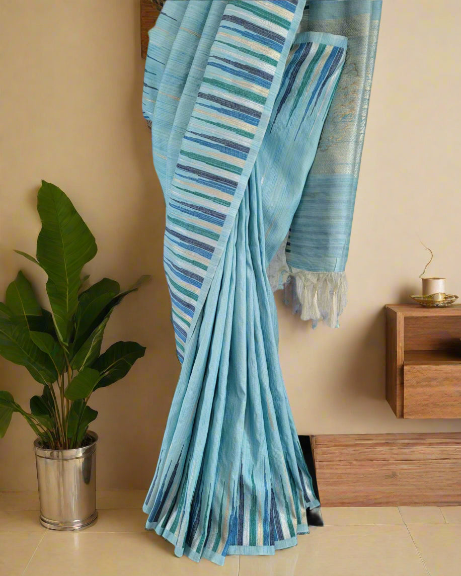 Blue Amrita Viscose Saree