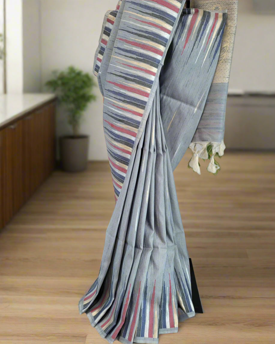 Steel Amrita Viscose Saree