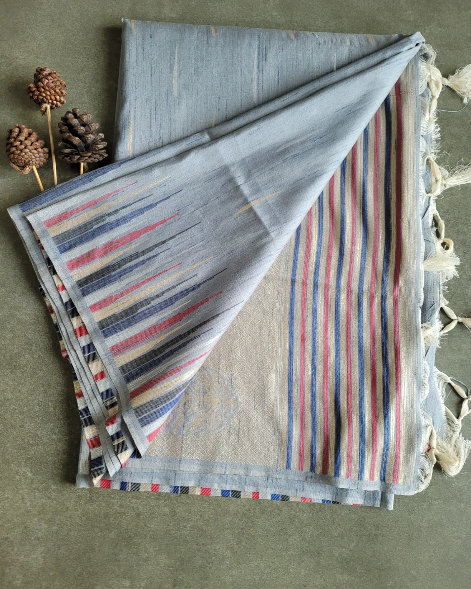 Steel Amrita Viscose Saree