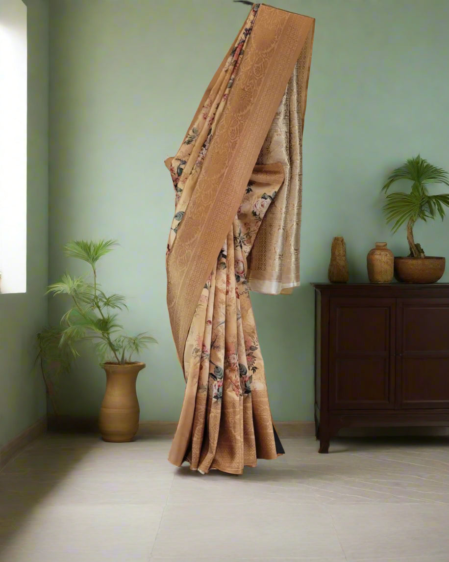 Gold Amrita Viscose Saree
