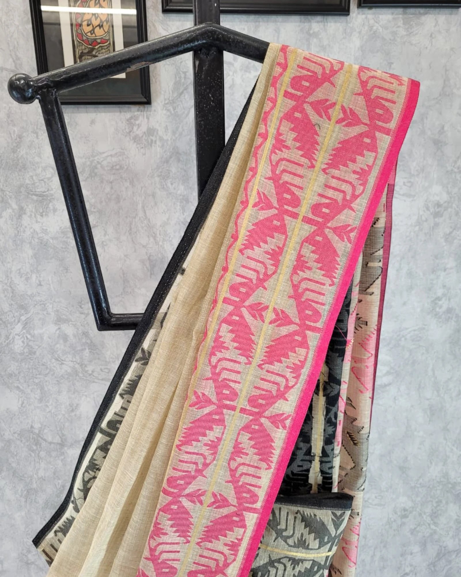 Pink Inaya Cotton Saree