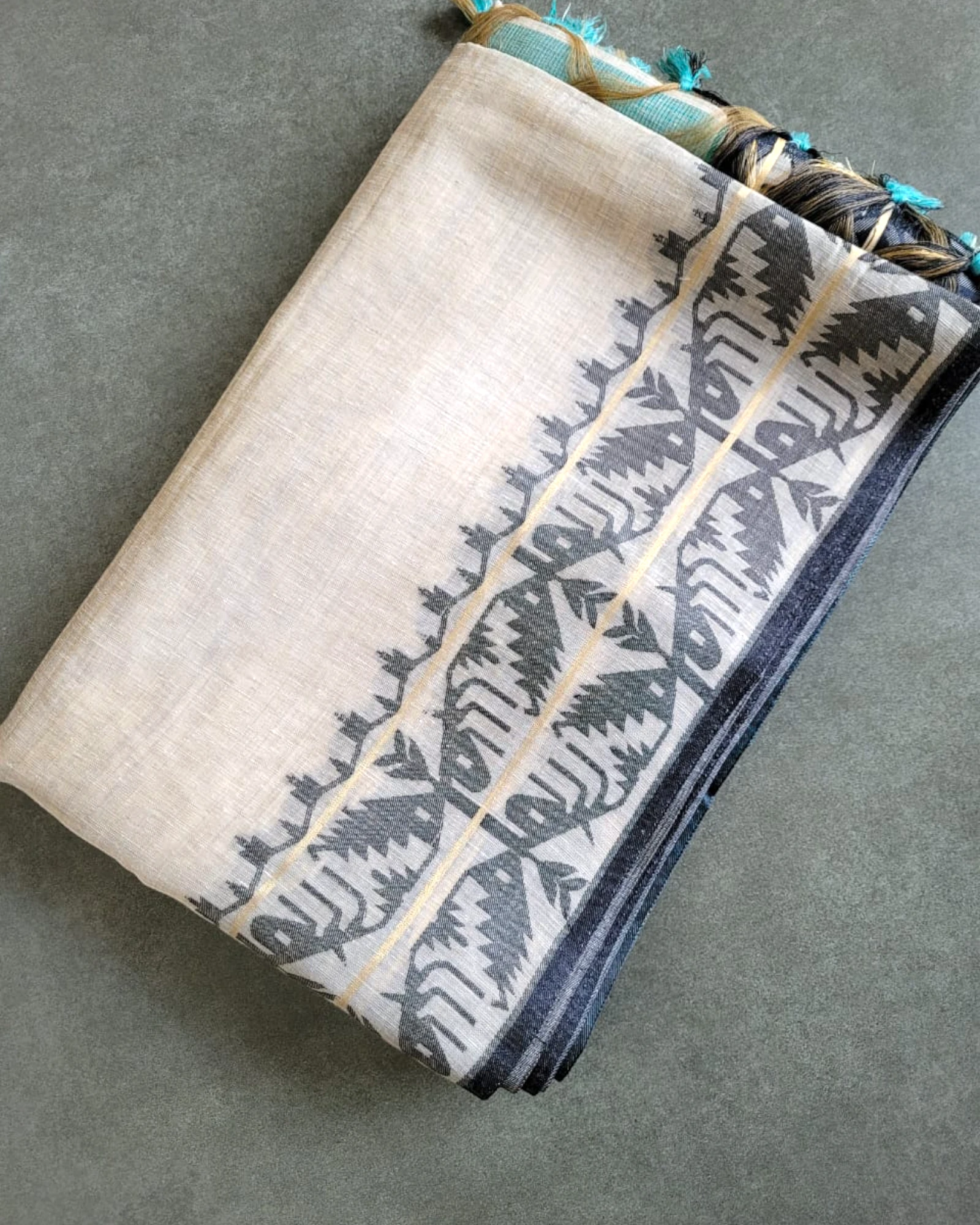 Blue Inaya Cotton Saree