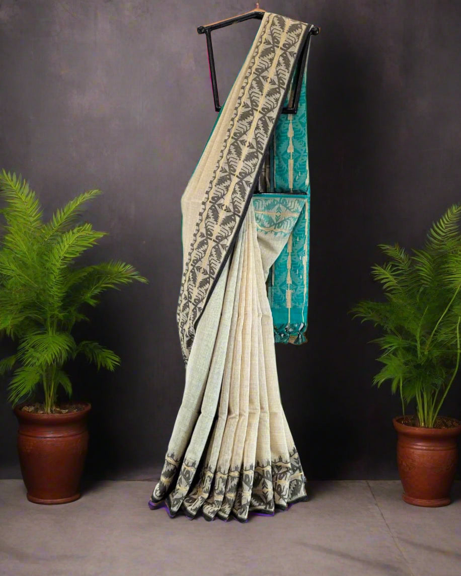 Blue Inaya Cotton Saree
