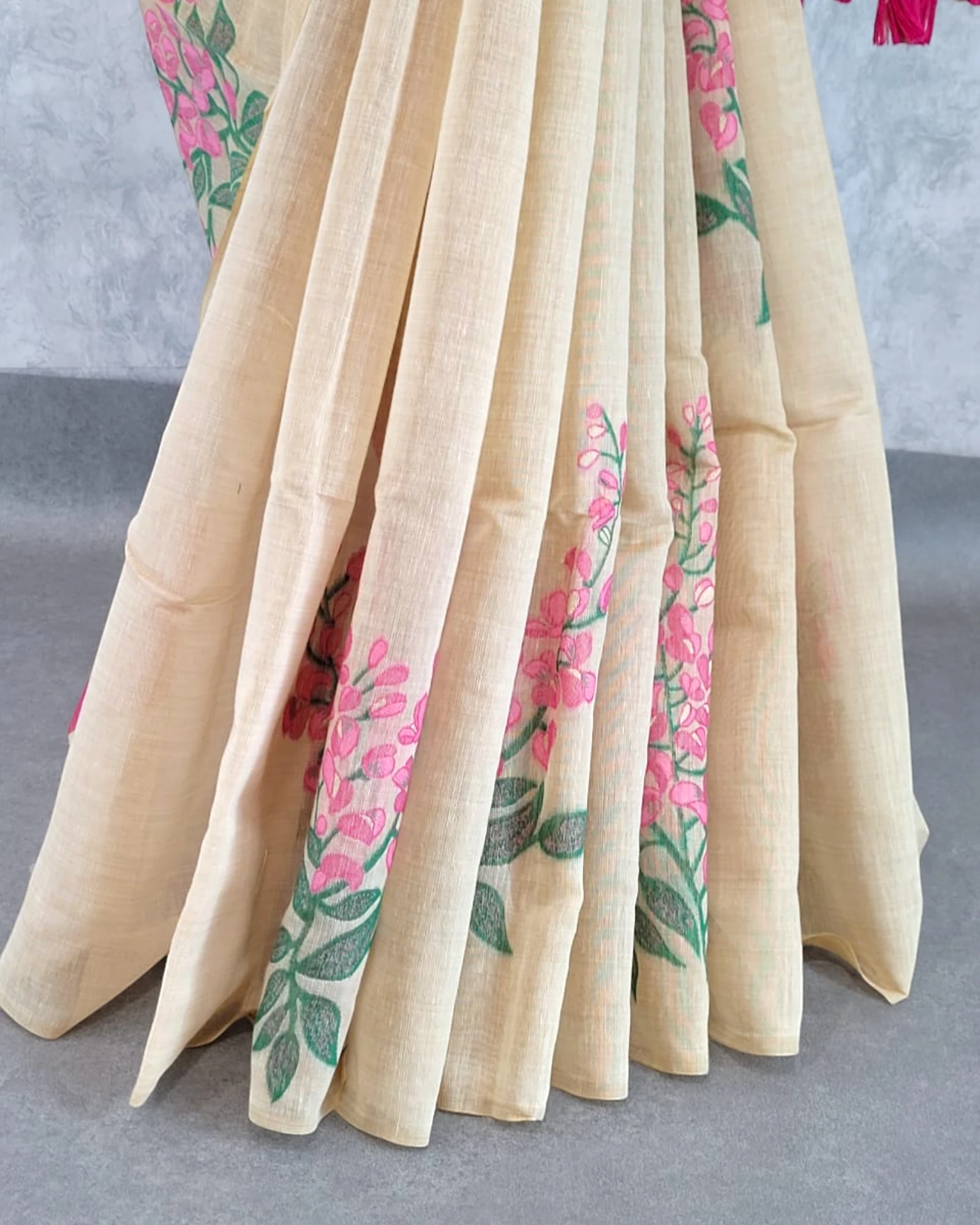 Pink Isha Cotton saree