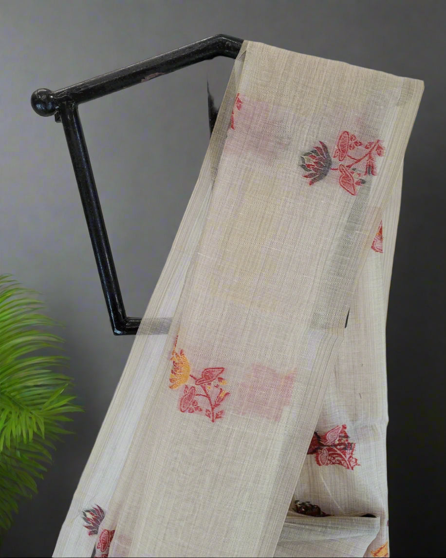 Orange Isha2 Cotton saree