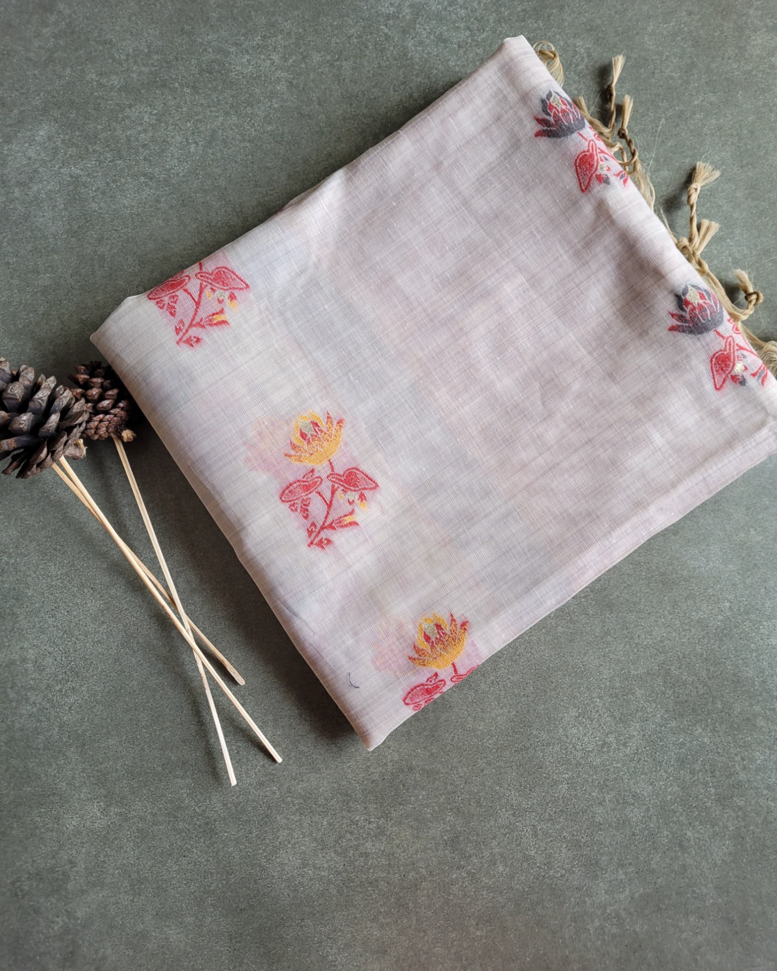 Orange Isha2 Cotton saree