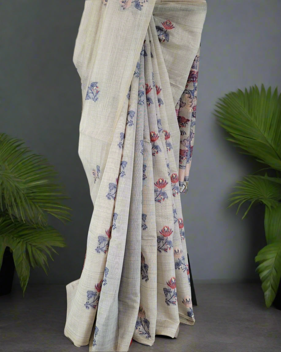 Indigo Isha2 Cotton saree