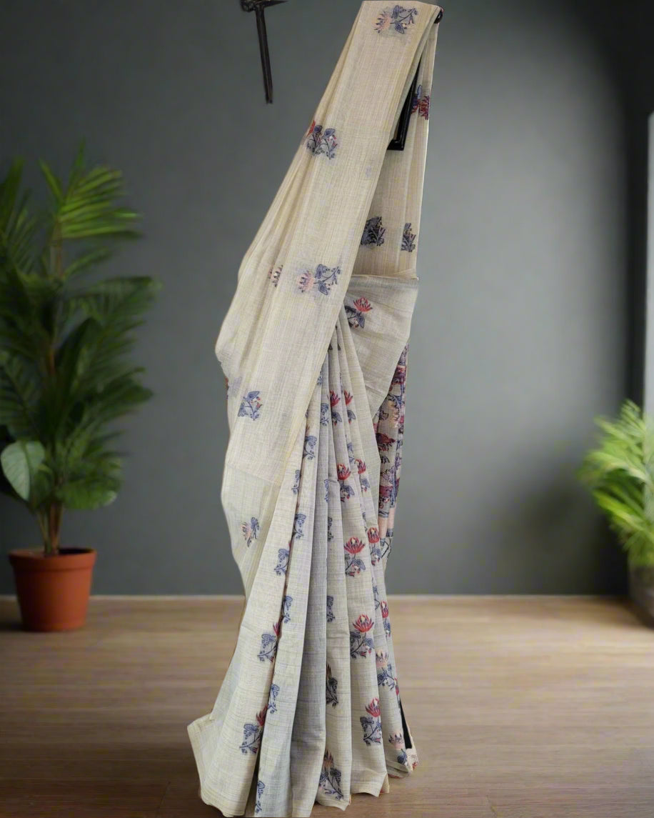 Indigo Isha2 Cotton saree