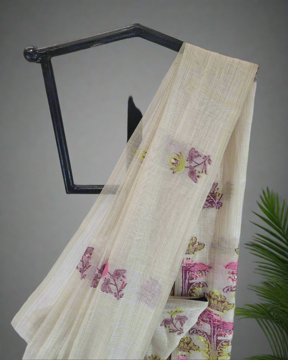 Purple Isha2 Cotton saree