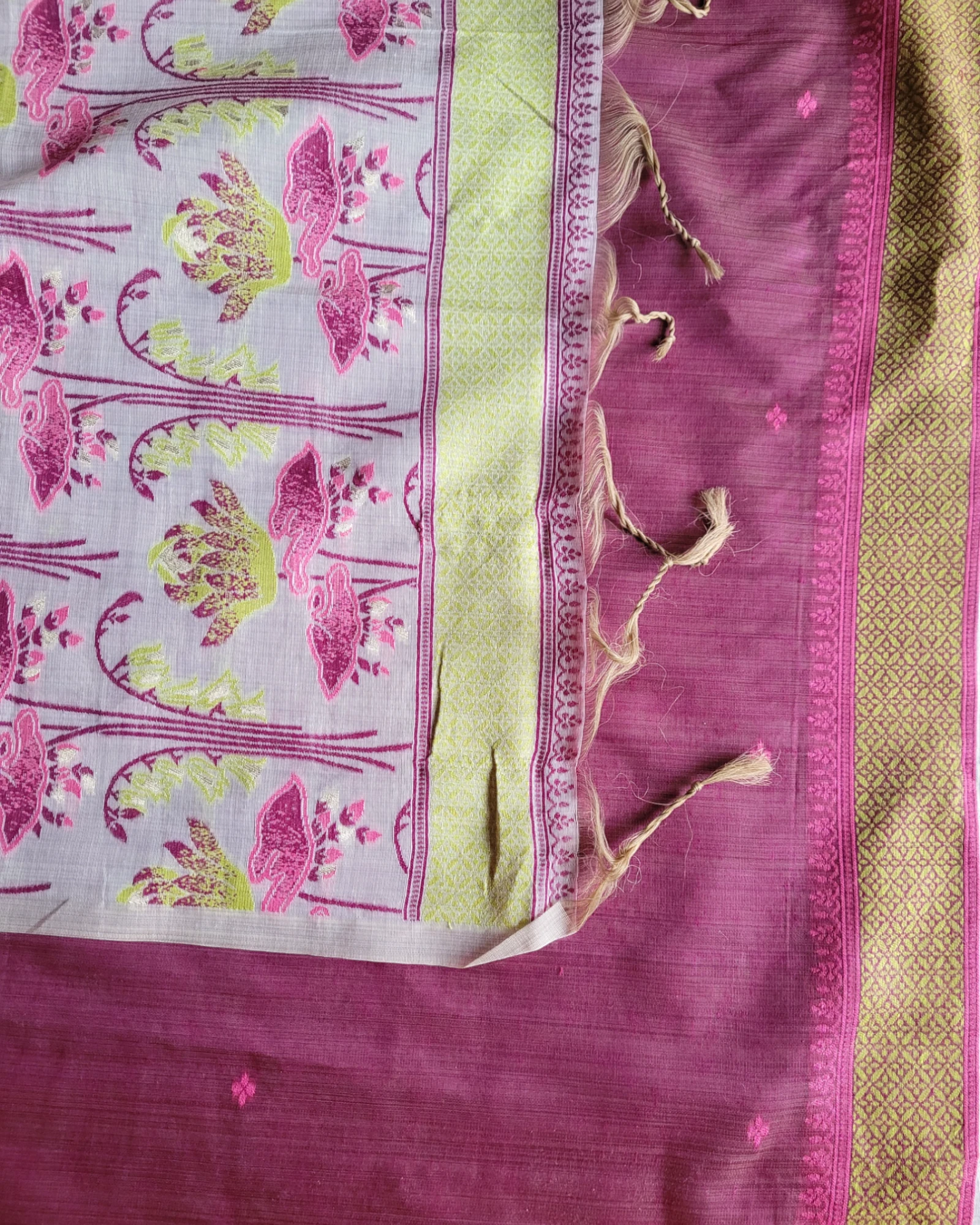 Purple Isha2 Cotton saree