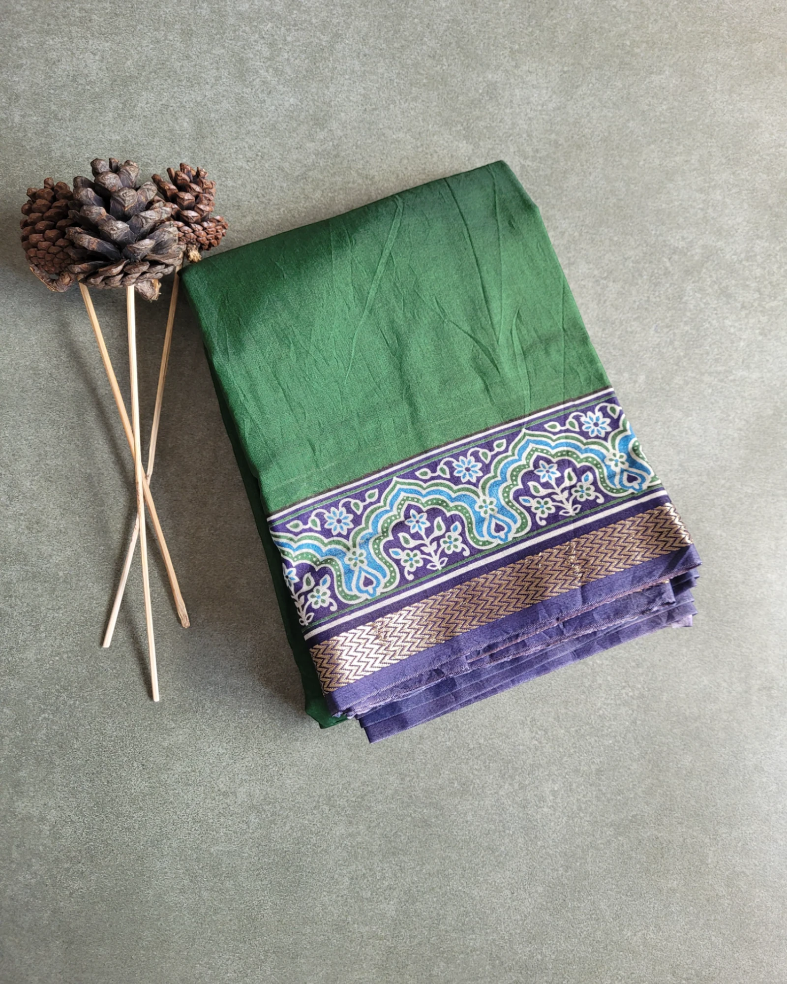 Green Krupa Mul saree