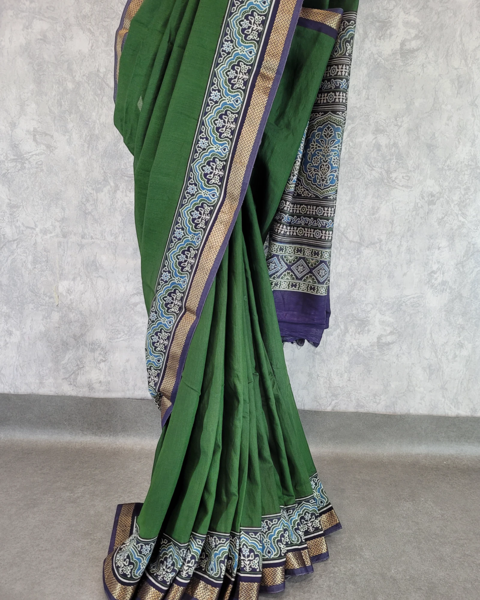 Green Krupa Mul saree