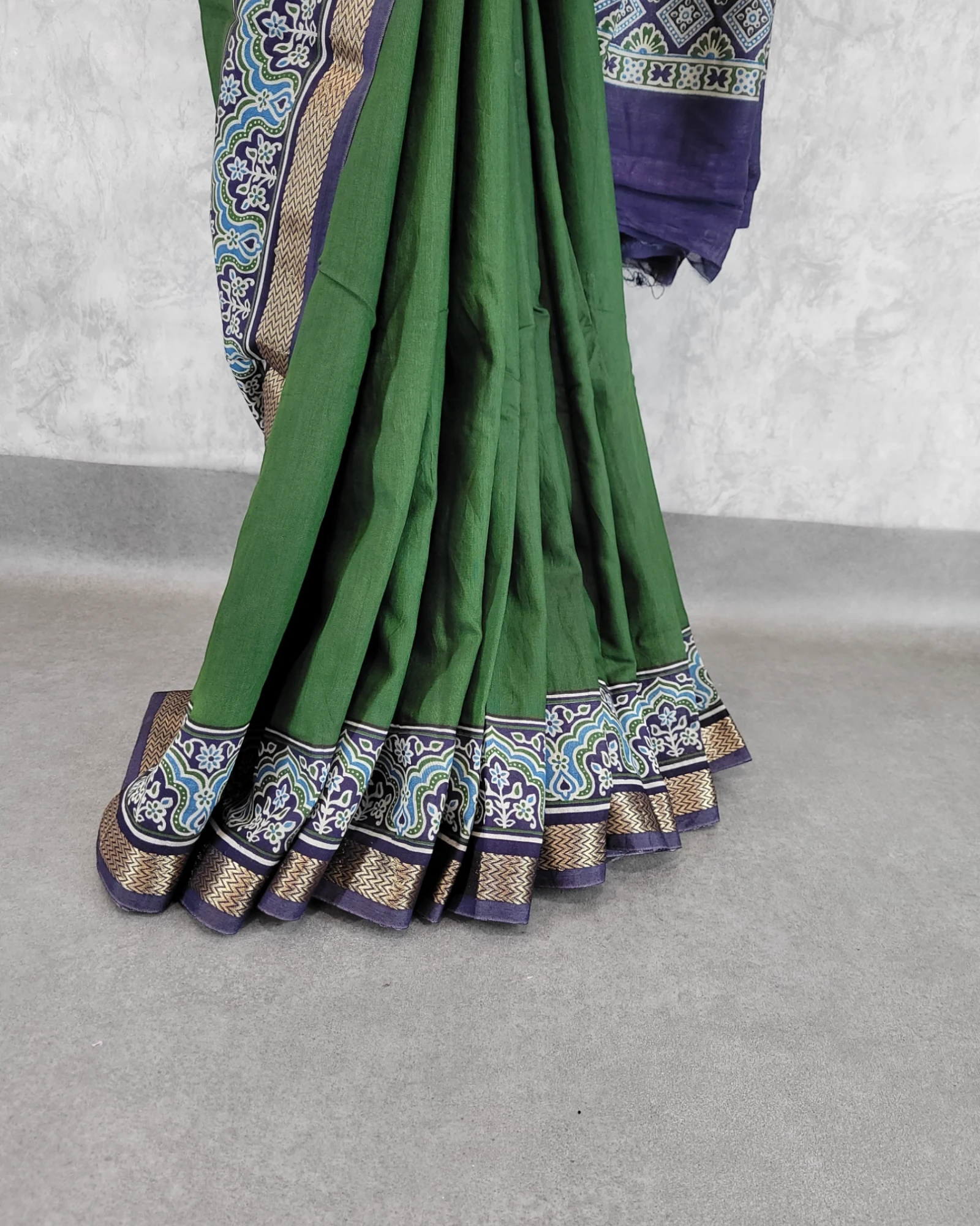 Green Krupa Mul saree