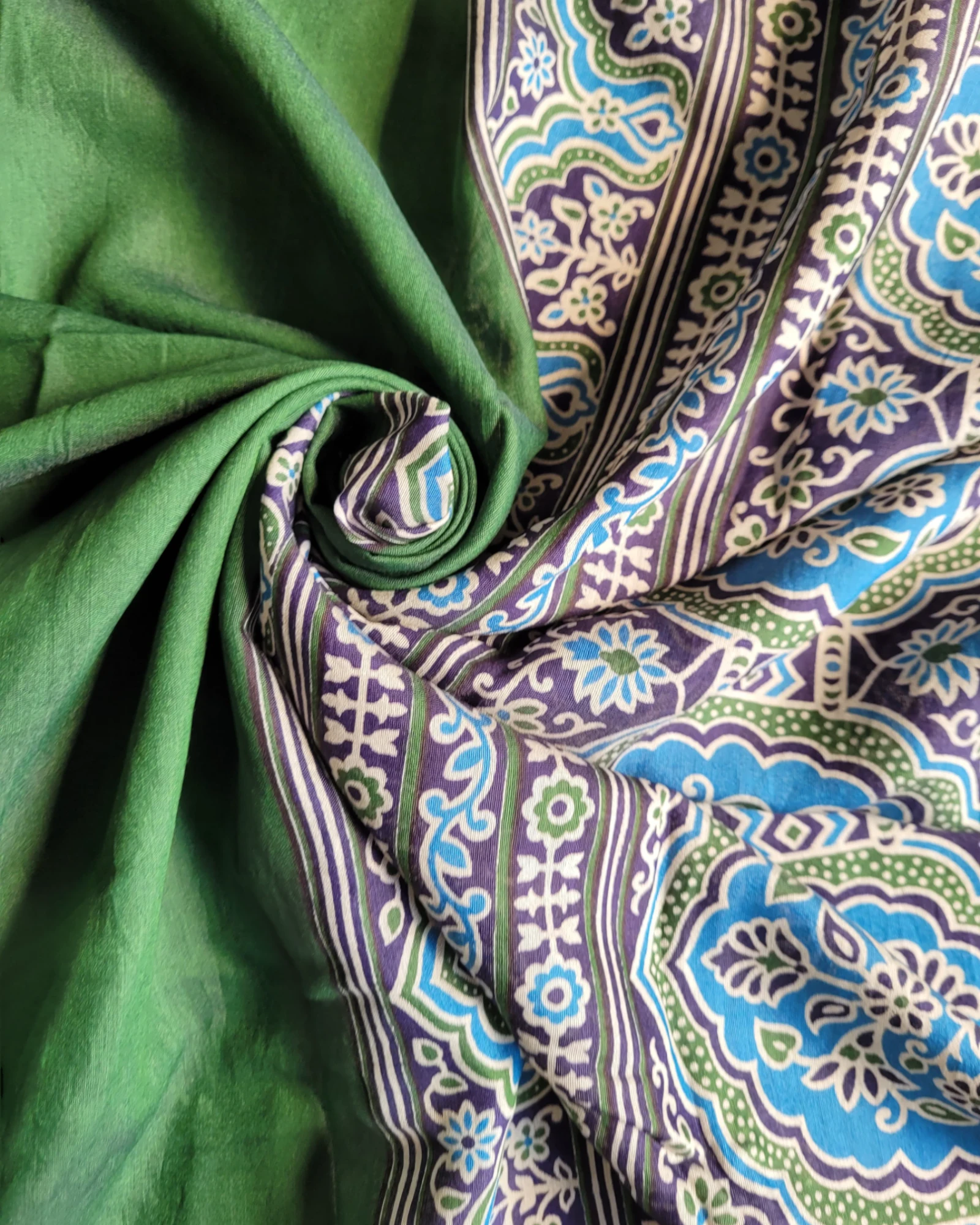 Green Krupa Mul saree