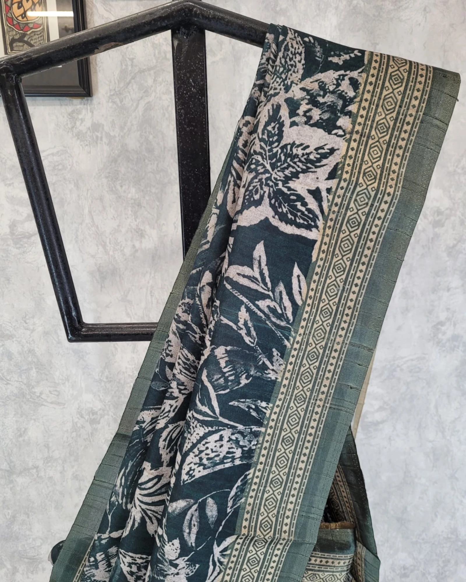 Green Kriti Tussar saree