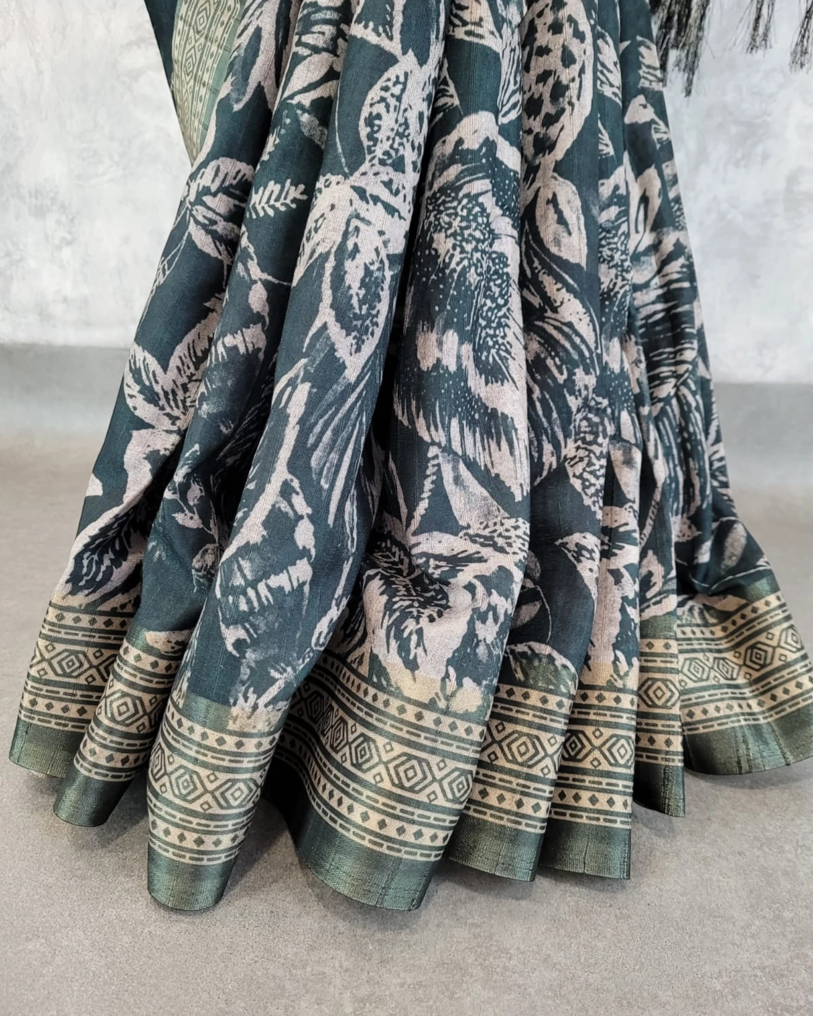 Green Kriti Tussar saree