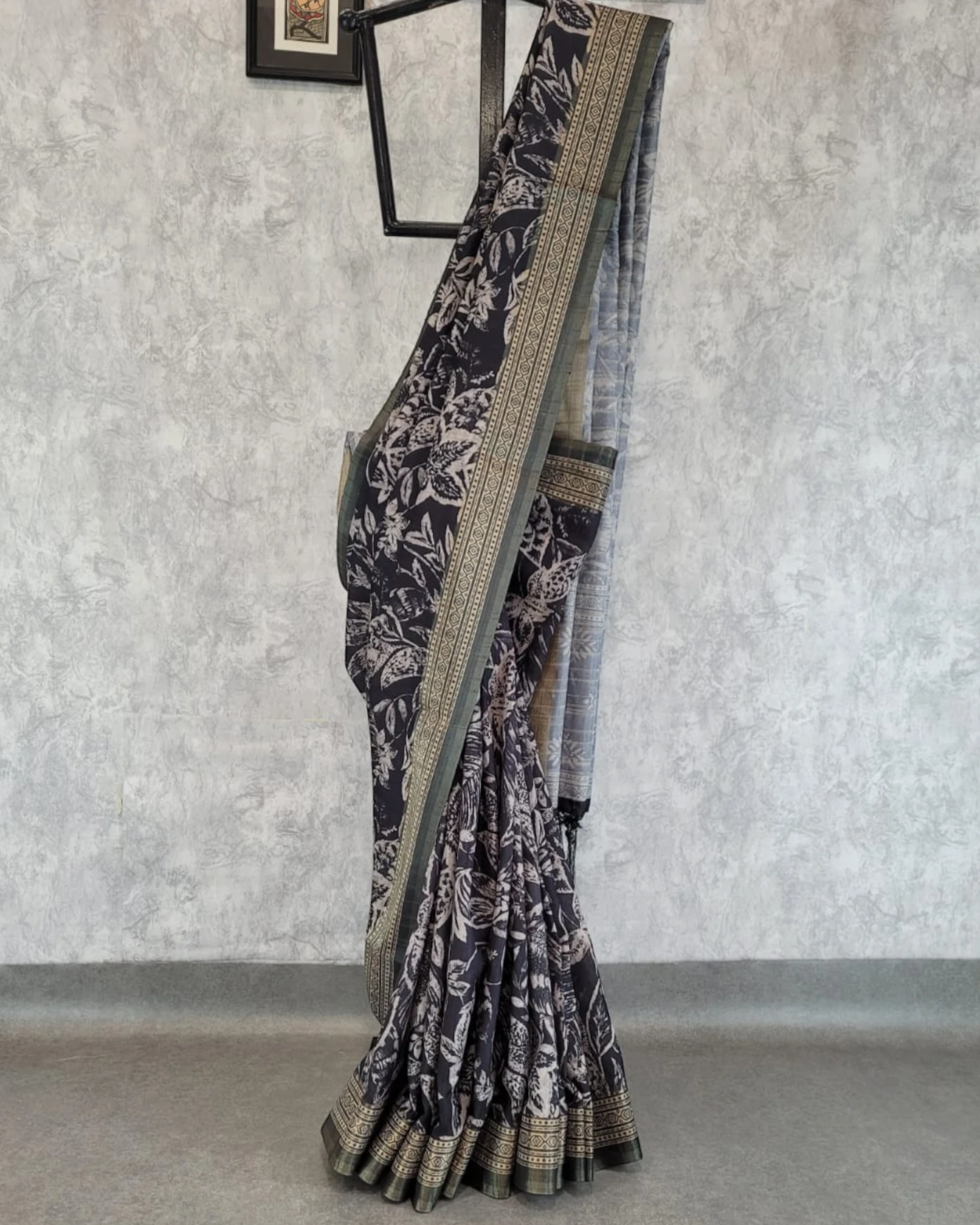 Slate Kriti Tussar saree