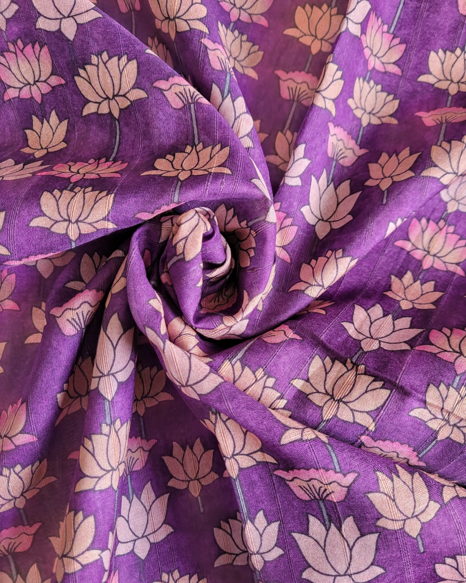 Indigo Pichwai Tussar saree