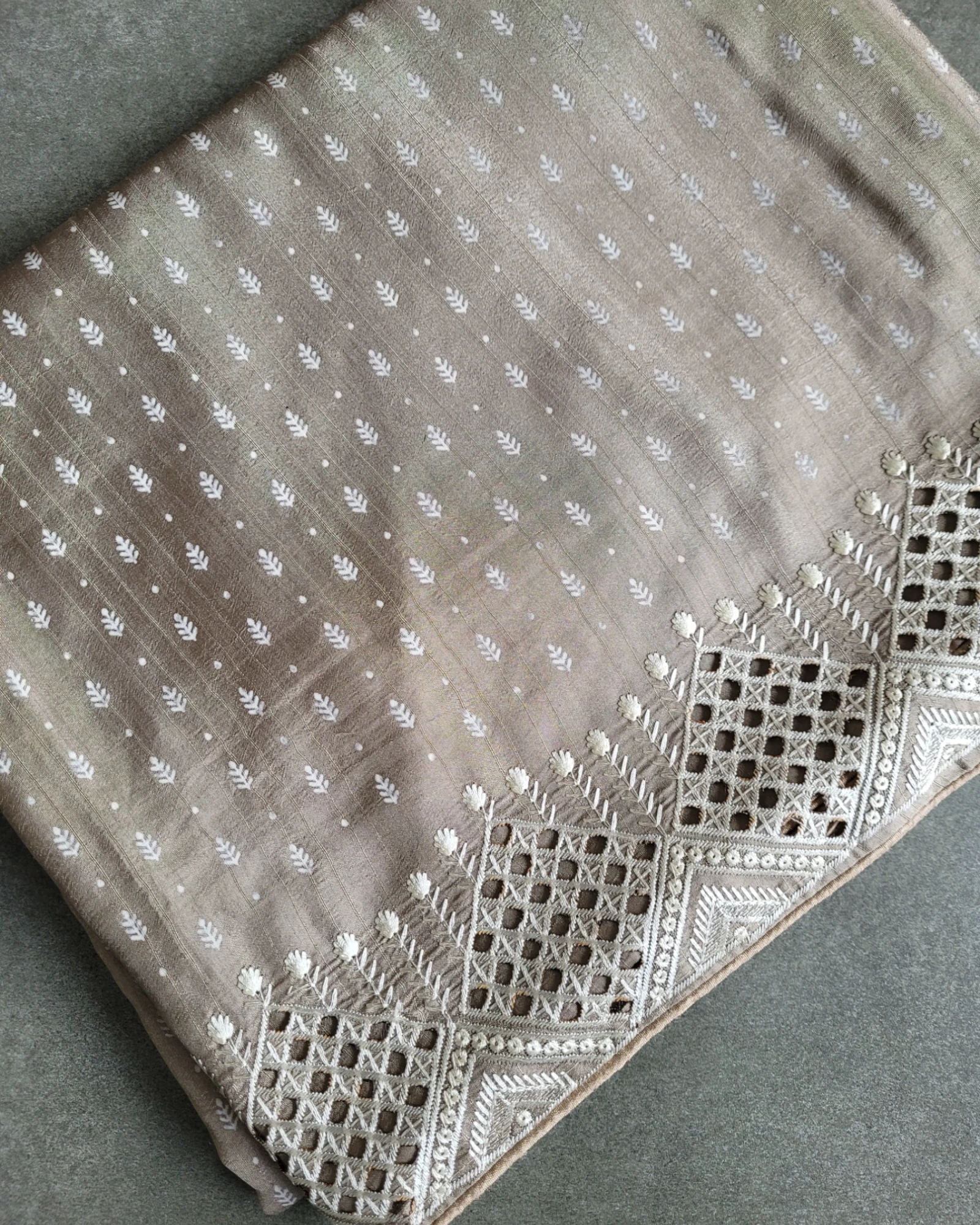 Grey2 Mahi Tussar Saree