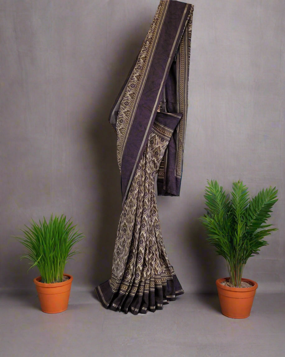 Barn Krisha Synthetic saree
