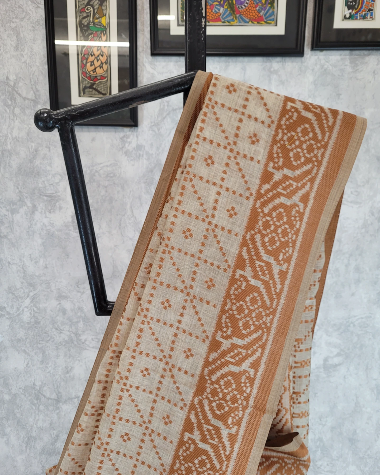 Brown Isha4 Cotton saree