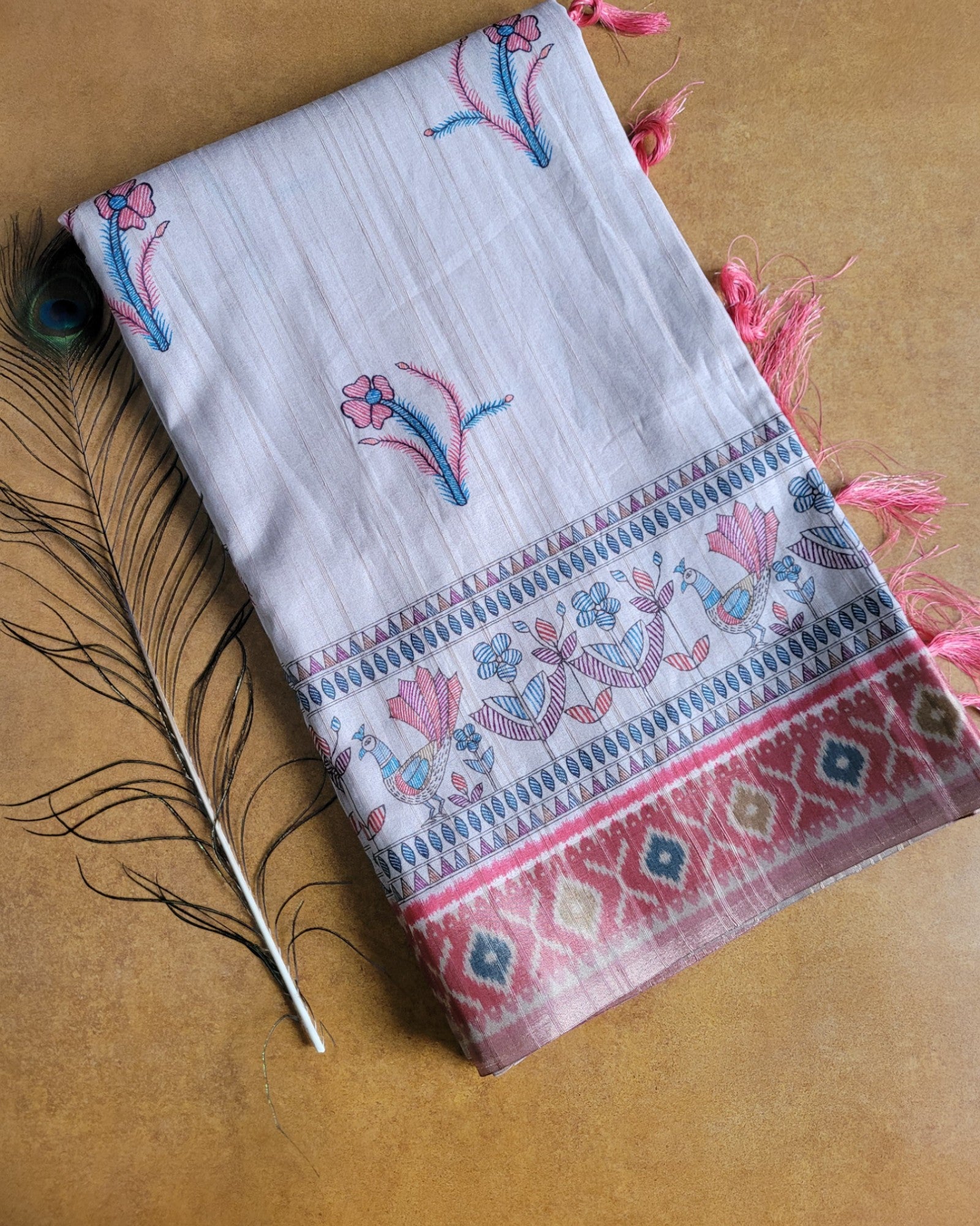 Ruby Shreya2 Tussar saree