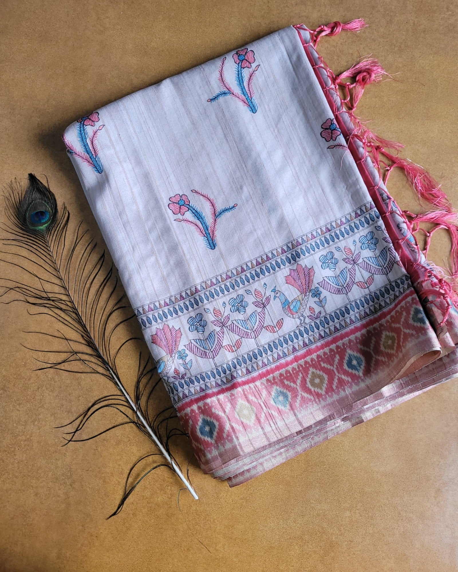 Ruby Shreya2 Tussar saree