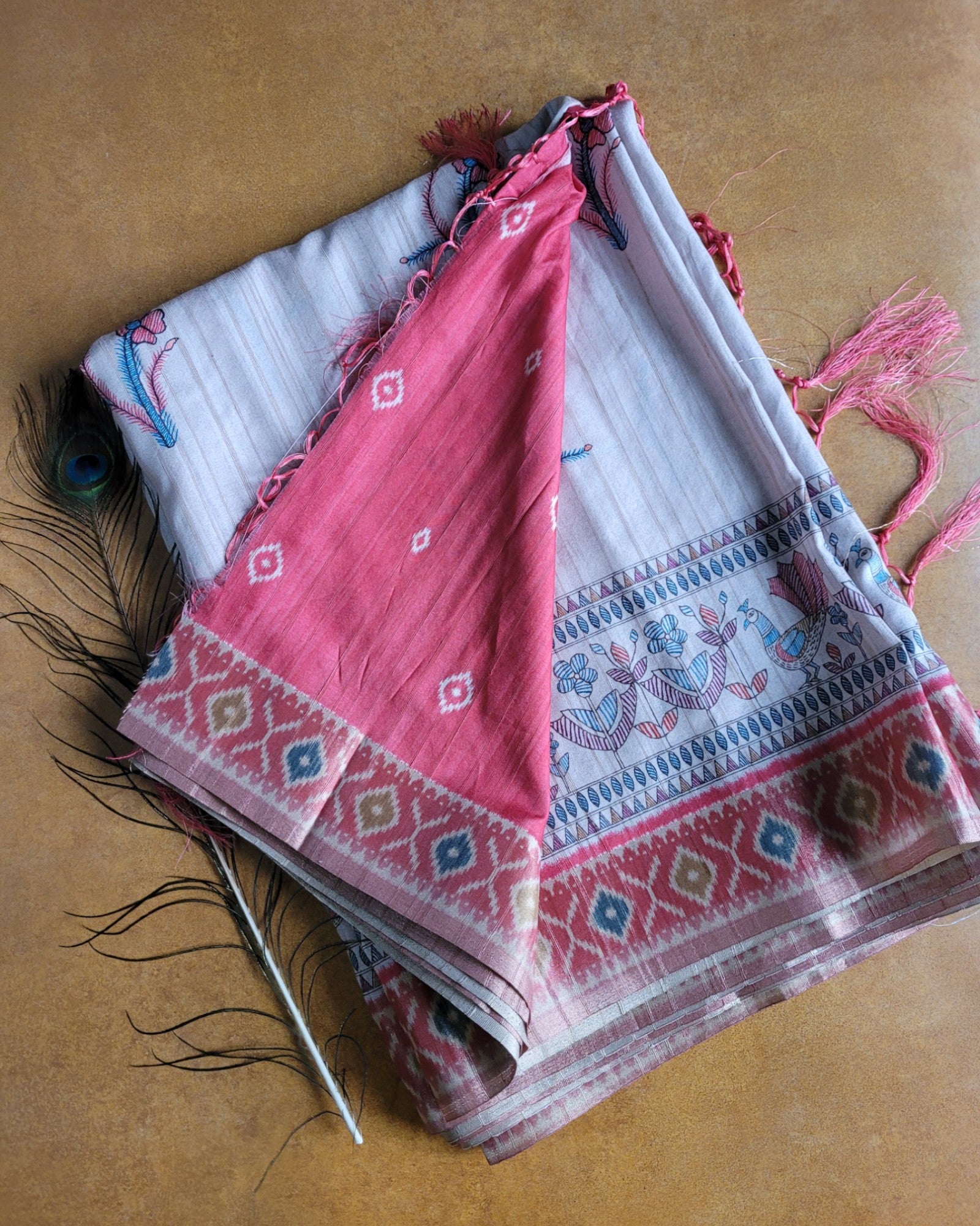 Ruby Shreya2 Tussar saree