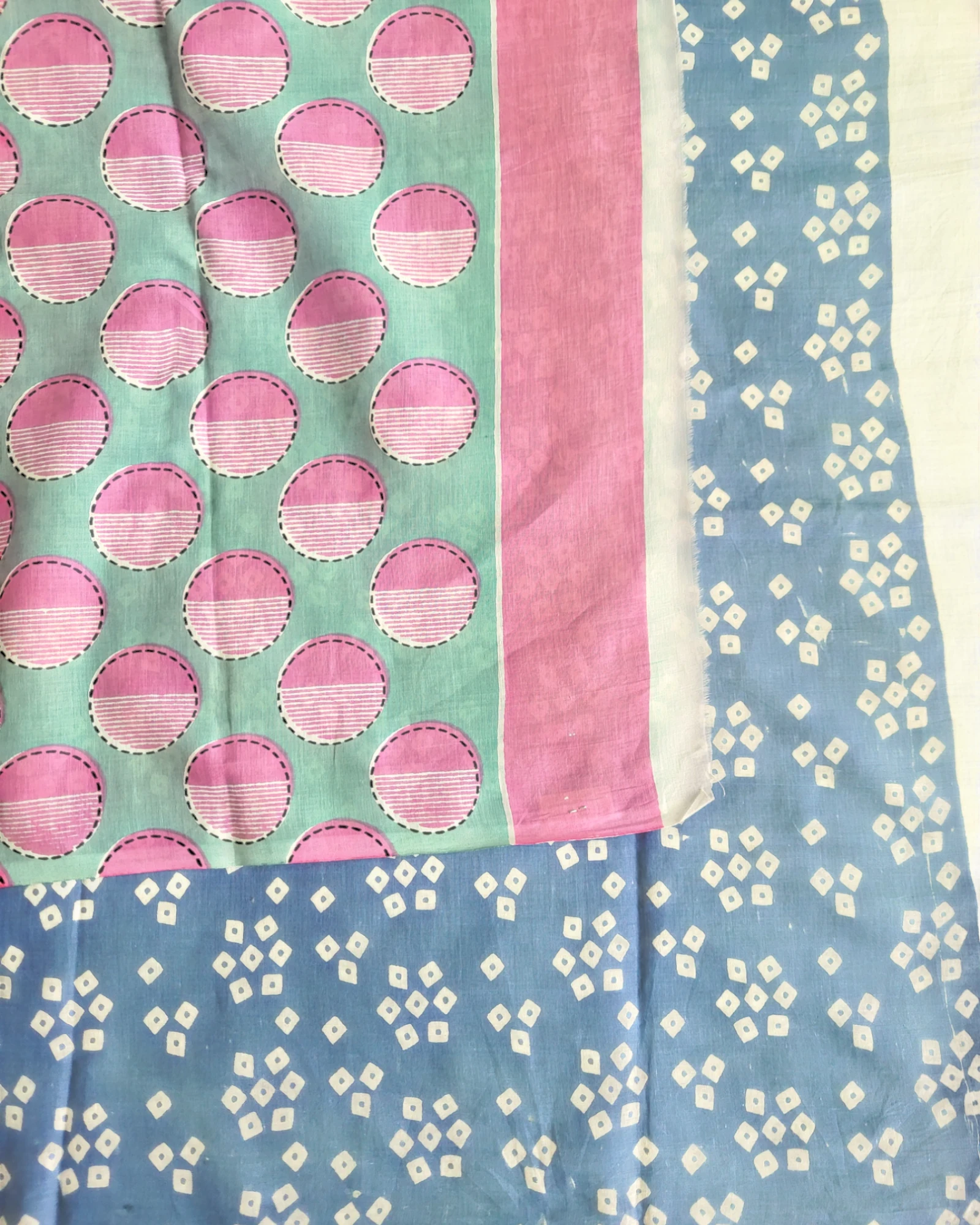 Cream Panchi Mul Saree