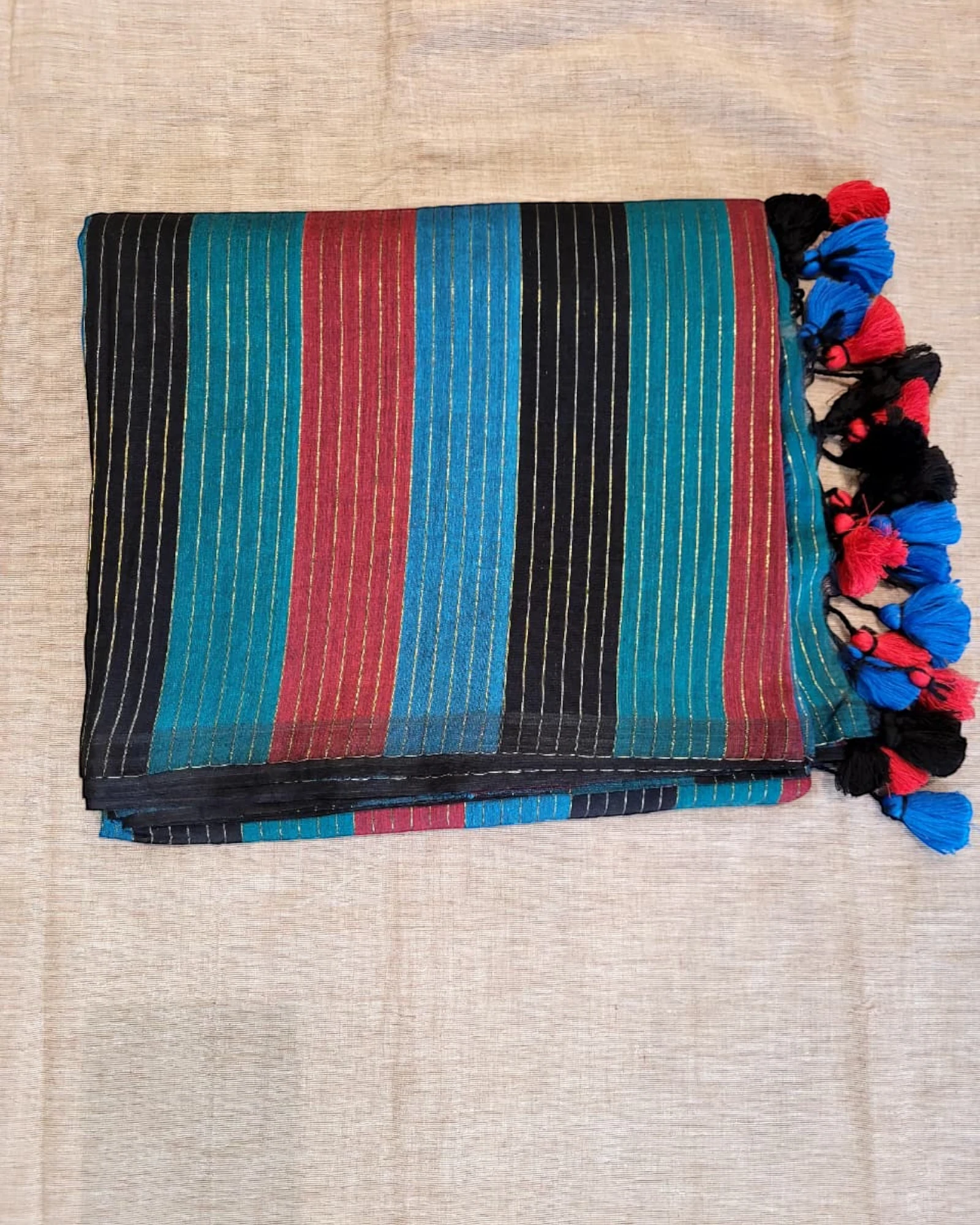 Multicolour4 Nidhi Mul Saree(zari)