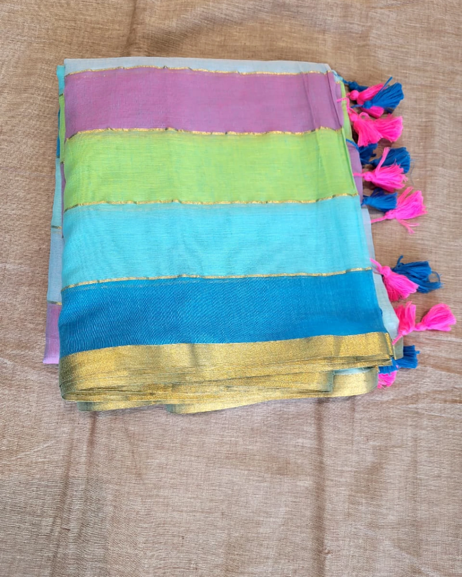Multicolour1 Nidhi Mul Saree