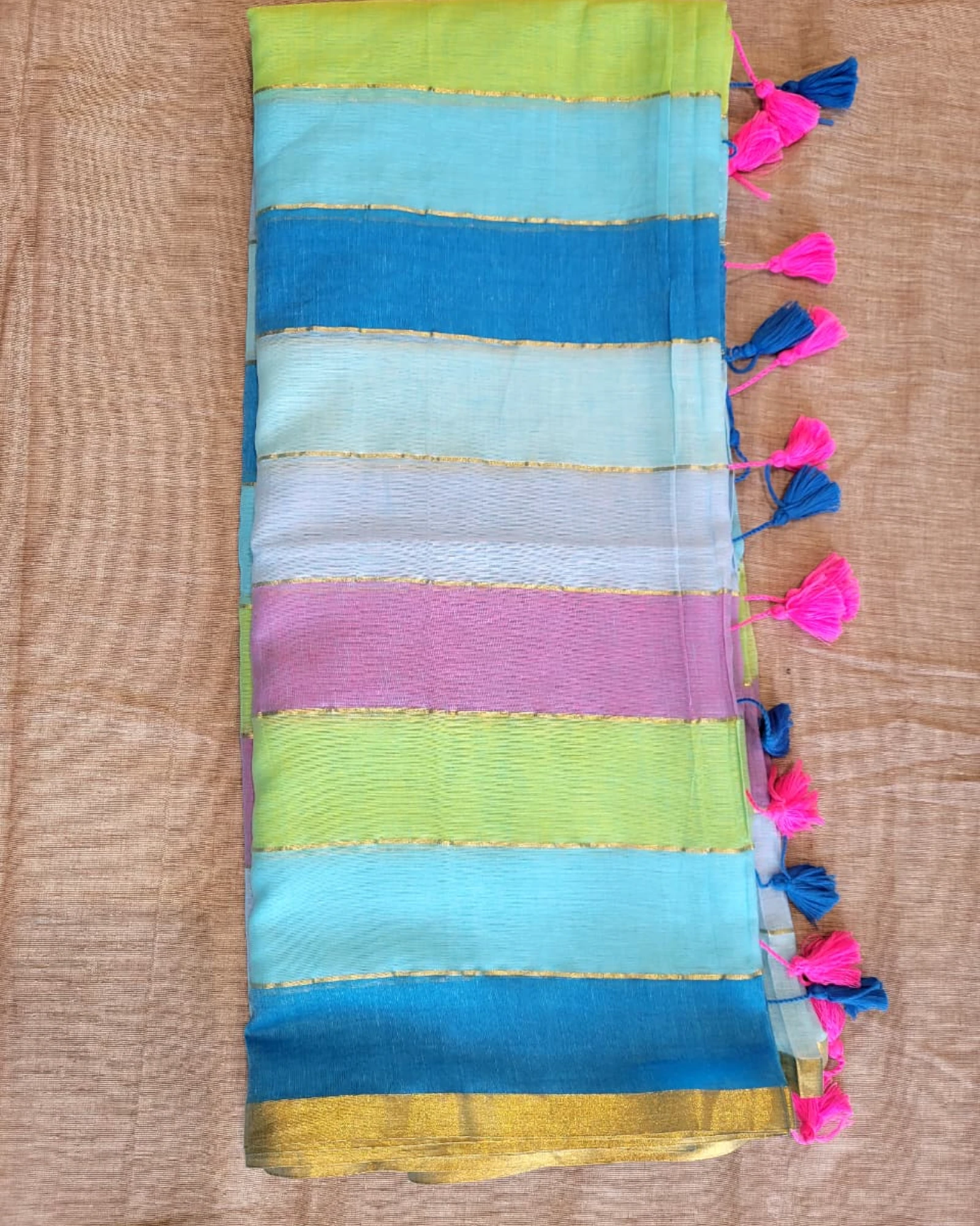 Multicolour1 Nidhi Mul Saree