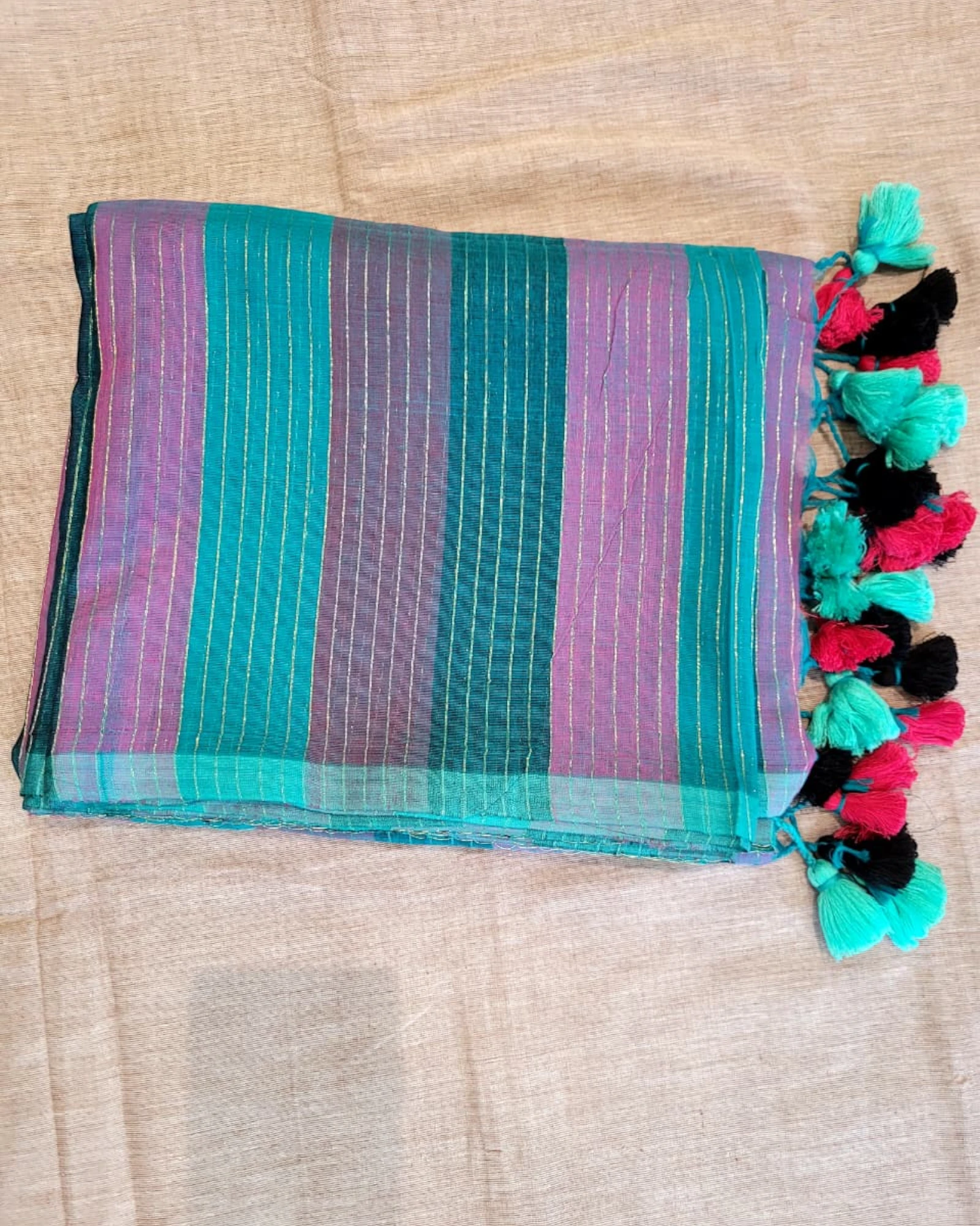 Multicolour2 Nidhi Mul Saree(zari)
