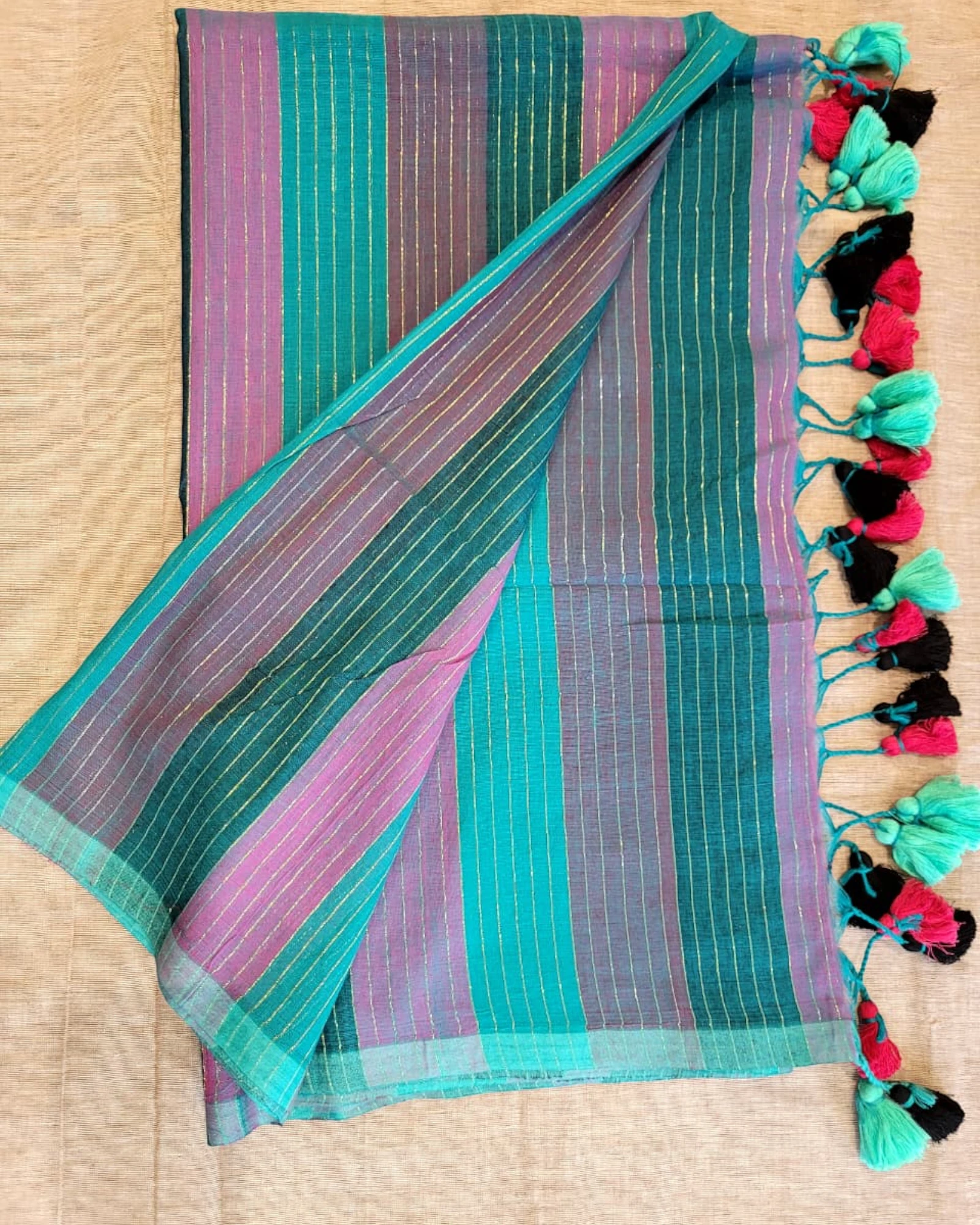 Multicolour2 Nidhi Mul Saree(zari)