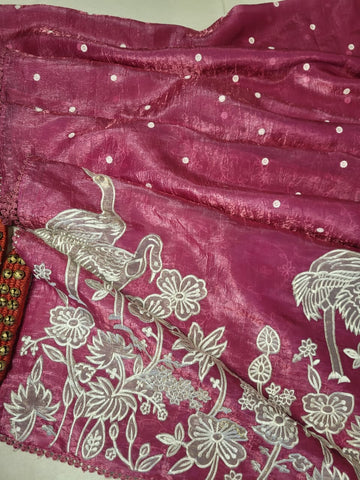 Pink Tarini4 Saree