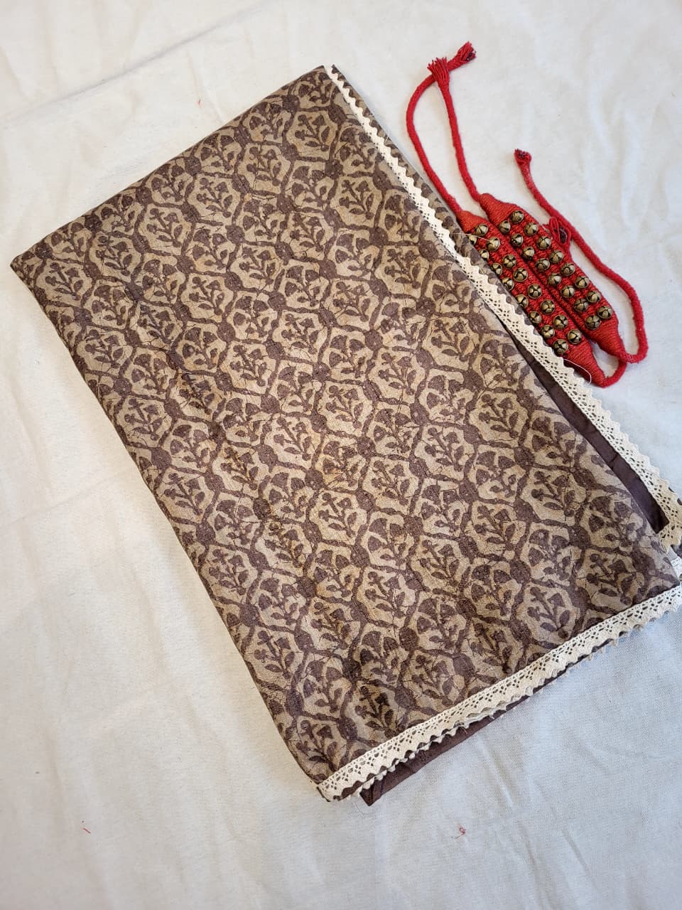 Brown2 Madhavi Tussar Saree TS014