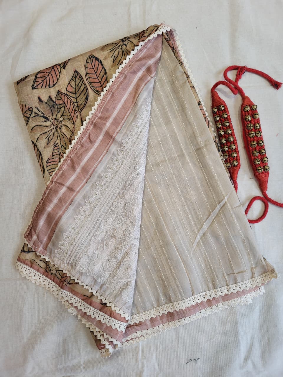 Brown Madhavi Tussar Saree TS014
