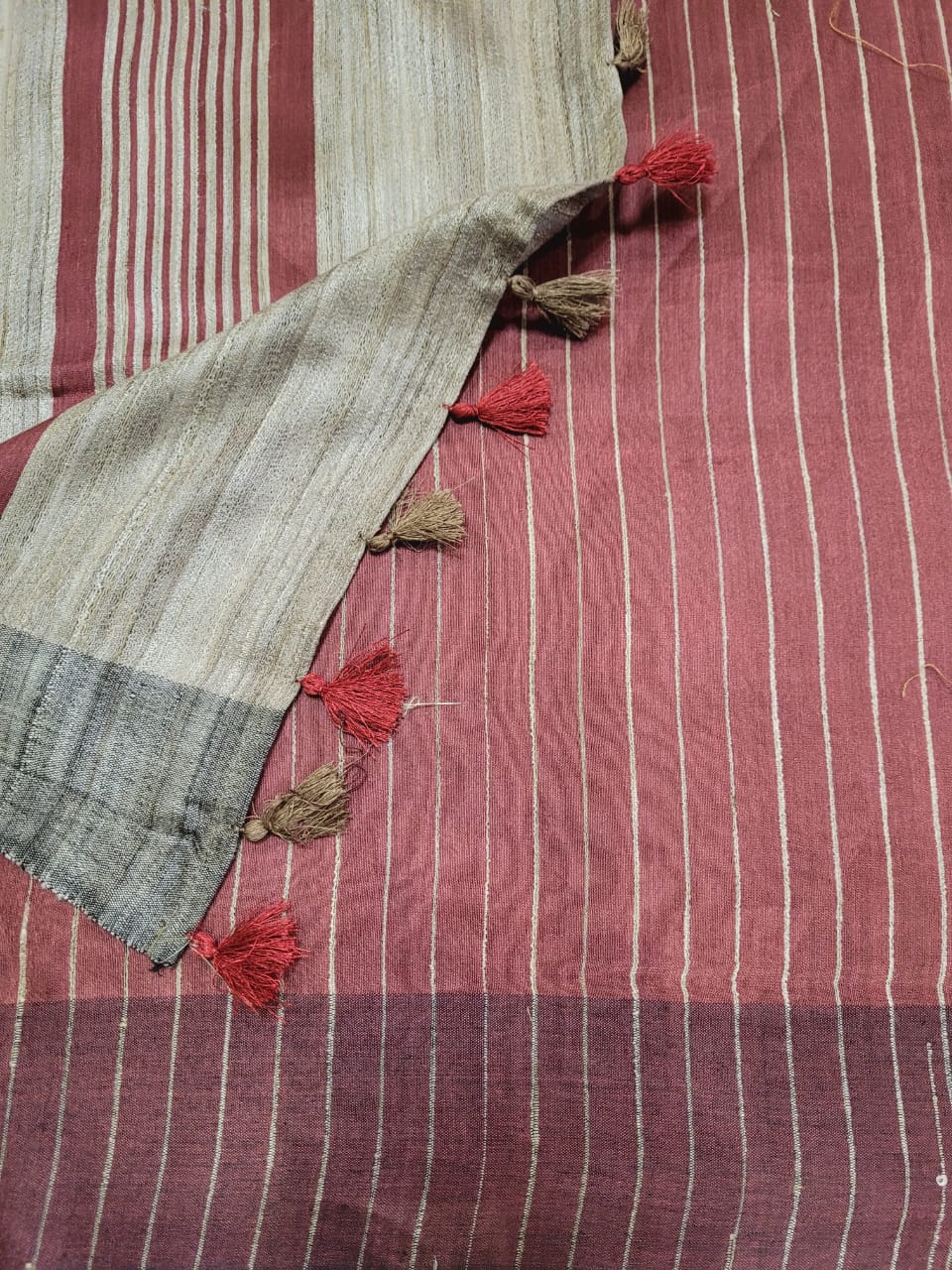 Brick Bhagalpuri Saree