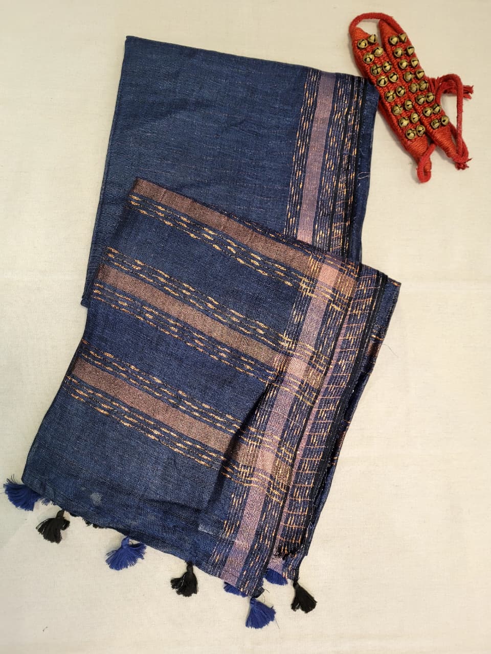 Gray2 Mayuri Linen Saree