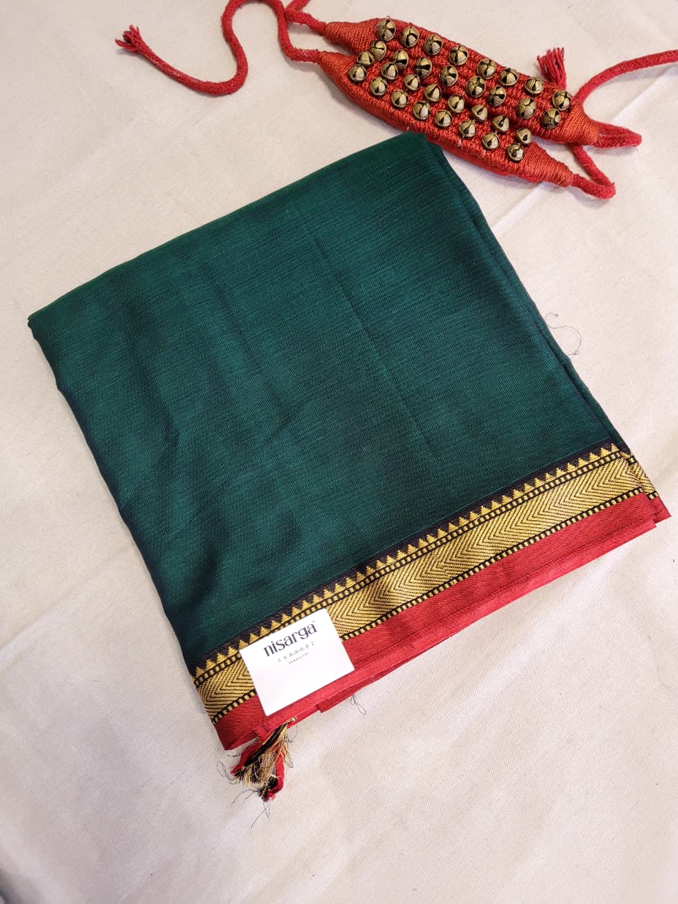 Green Narayanpet Cotton Saree