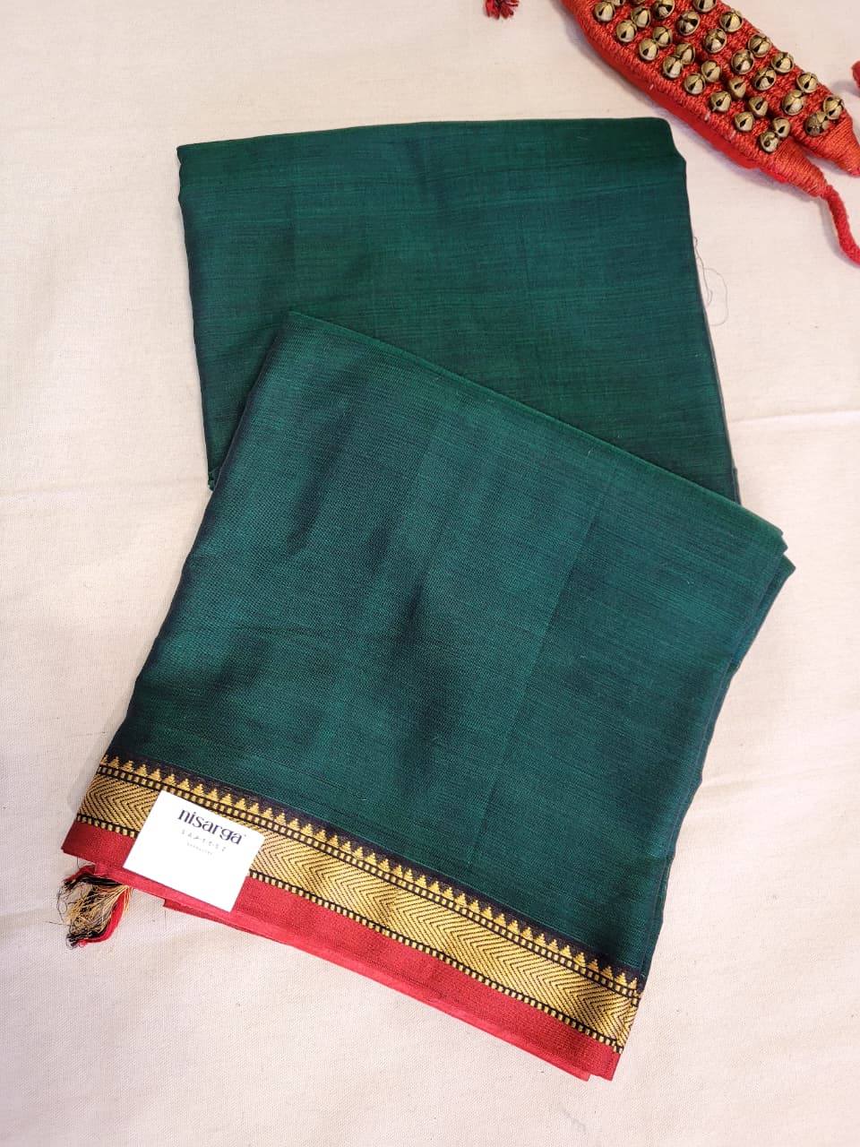 Green Narayanpet Cotton Saree