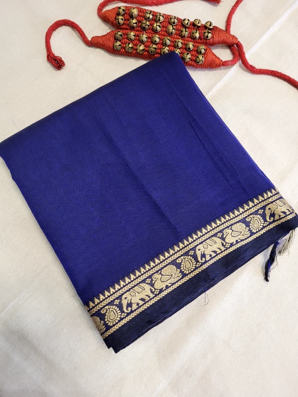 Blue Narayanpet Cotton Saree