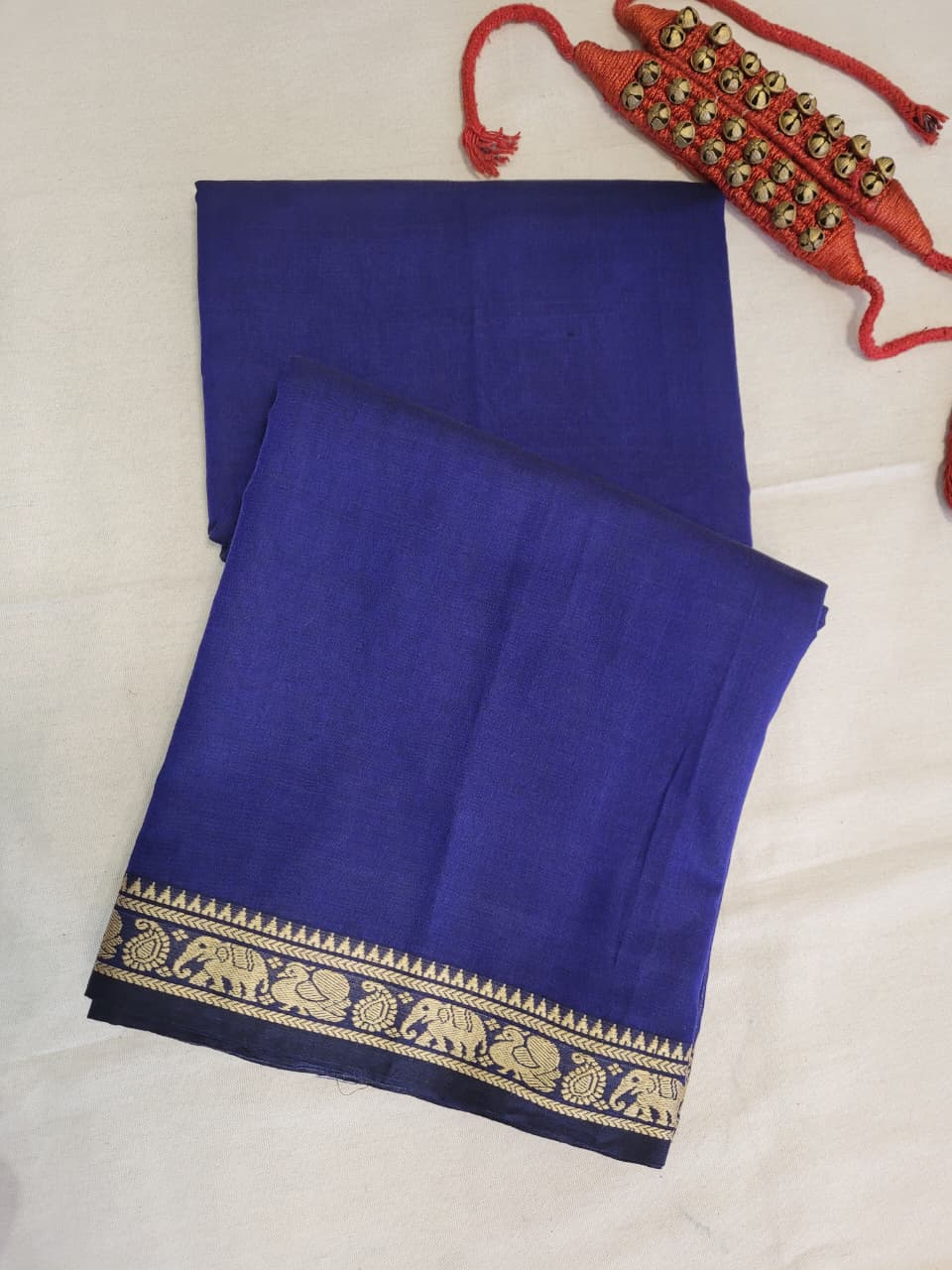 Blue Narayanpet Cotton Saree