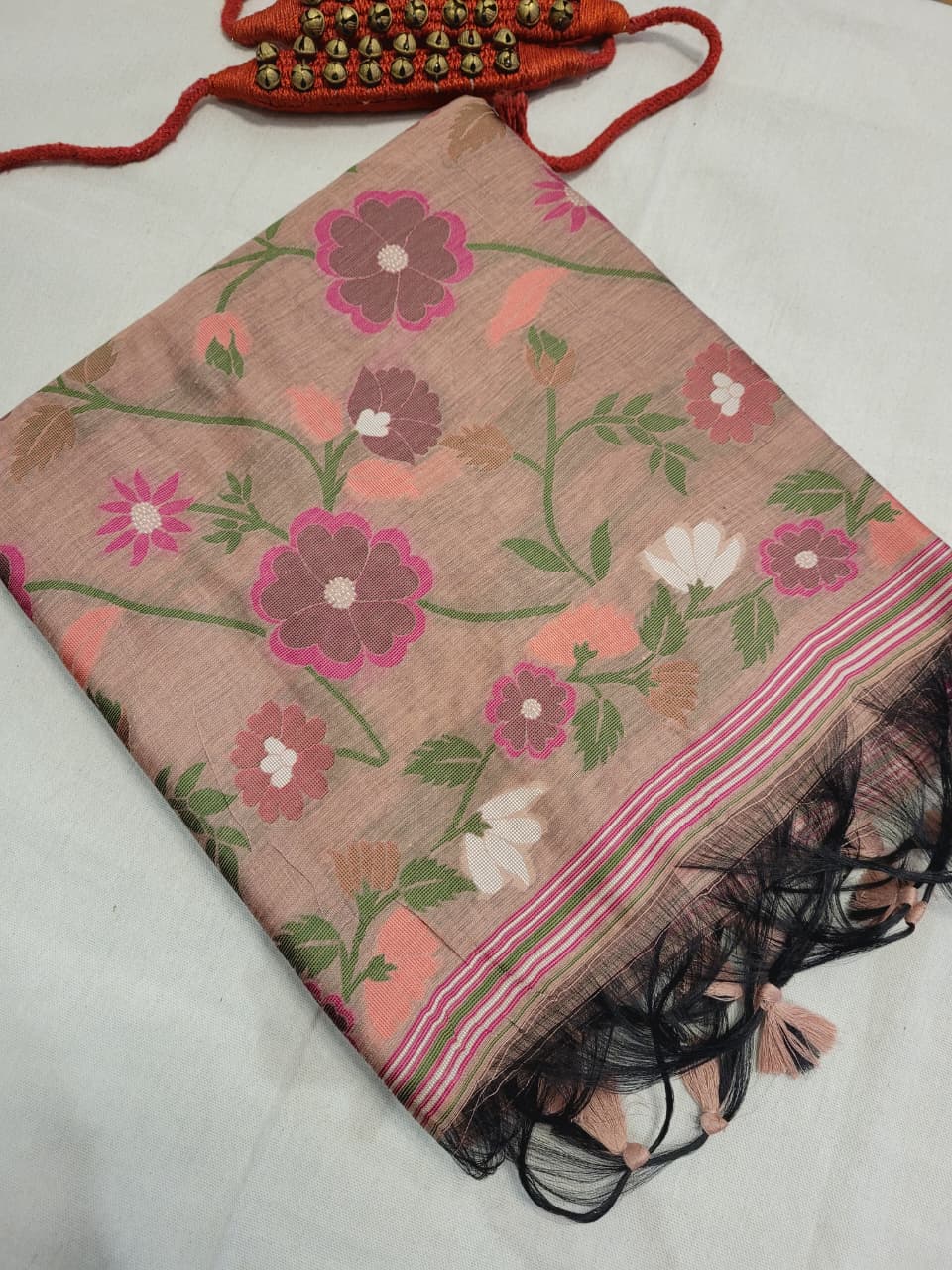 Copper Isha3 Cotton saree