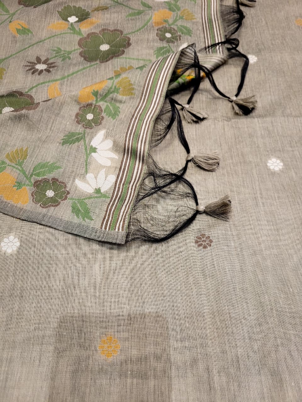 Biege Isha3 Cotton saree