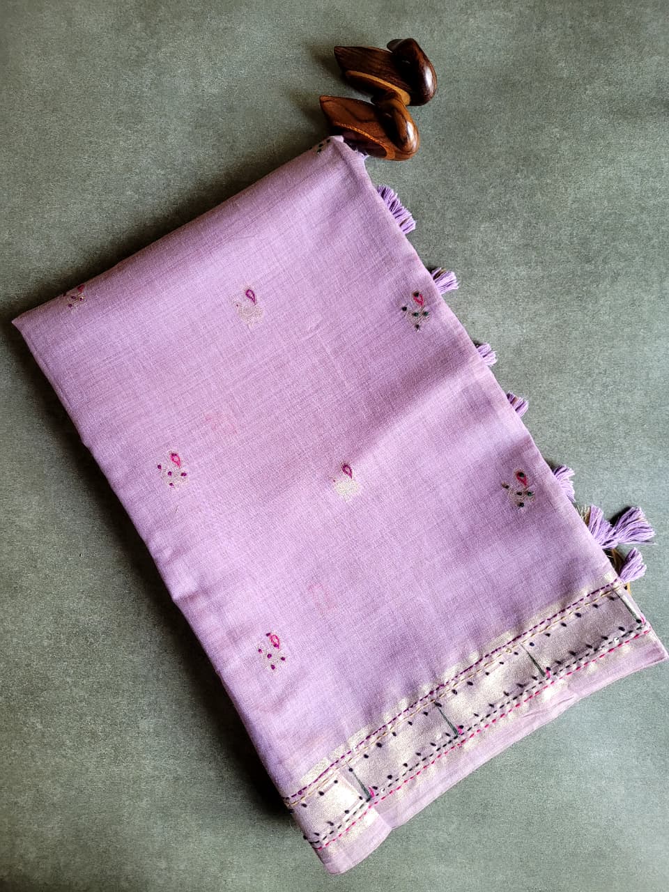 Lavender Isha Cotton saree