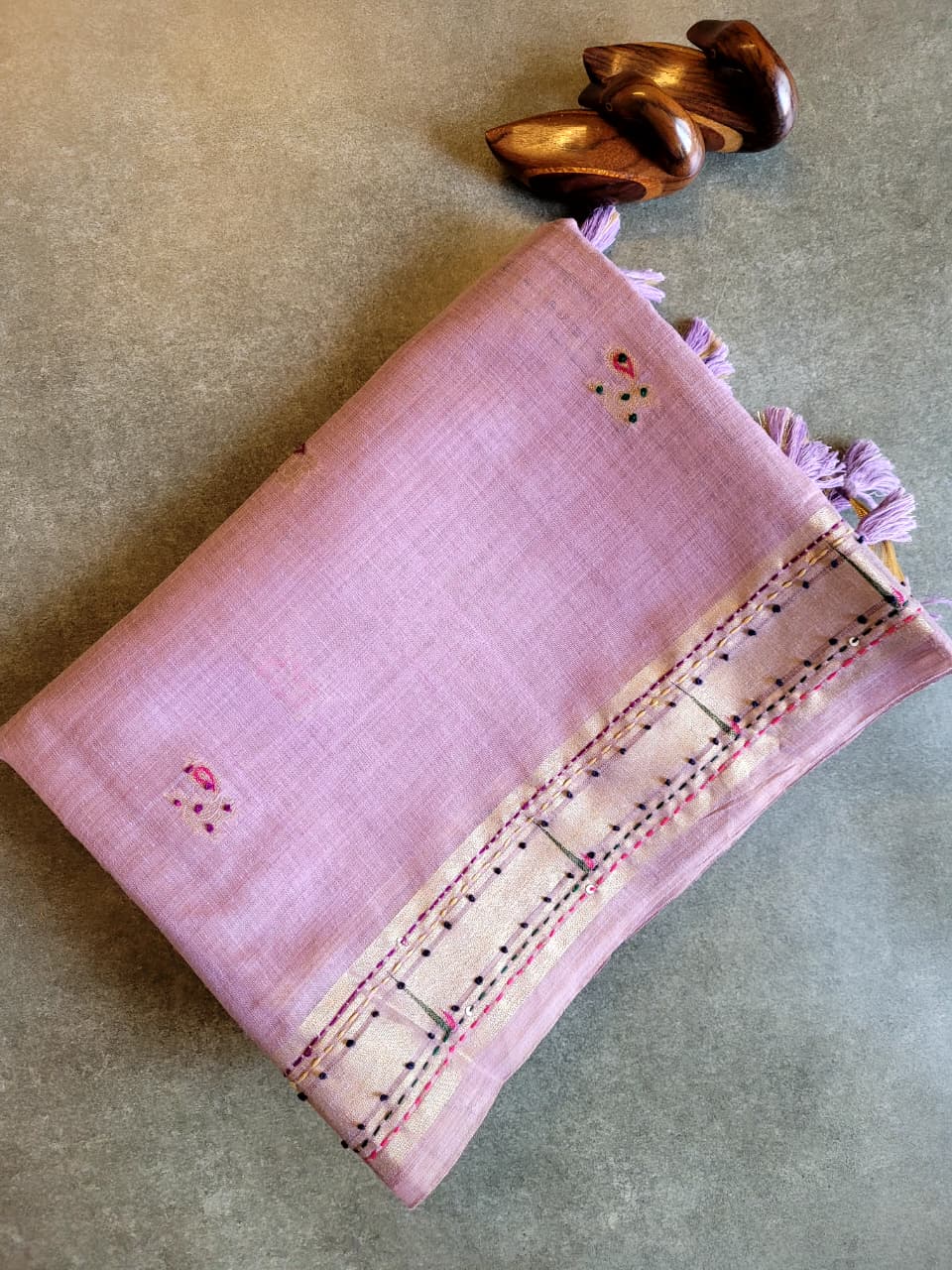 Lavender Isha Cotton saree