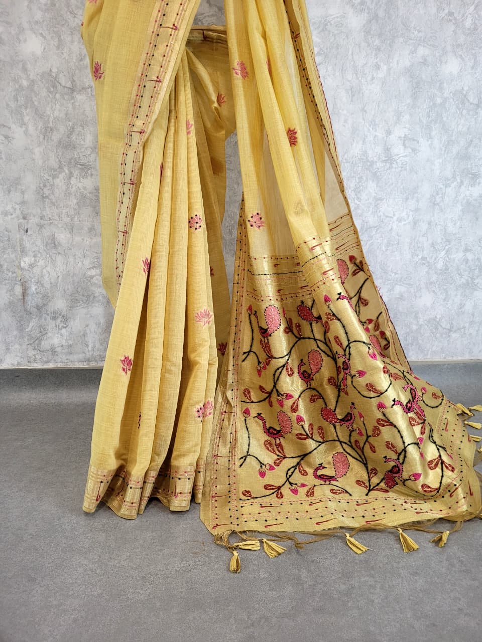Yellow Isha Cotton saree